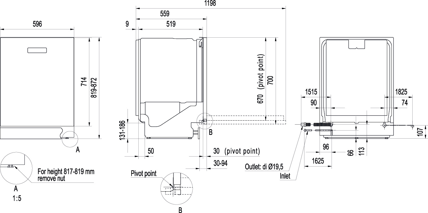 Посудомийна машина Asko DWCBI231.S - изображение 6