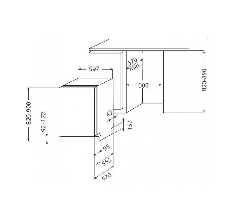 Посудомийна машина InterLine DWI 600 - изображение 5