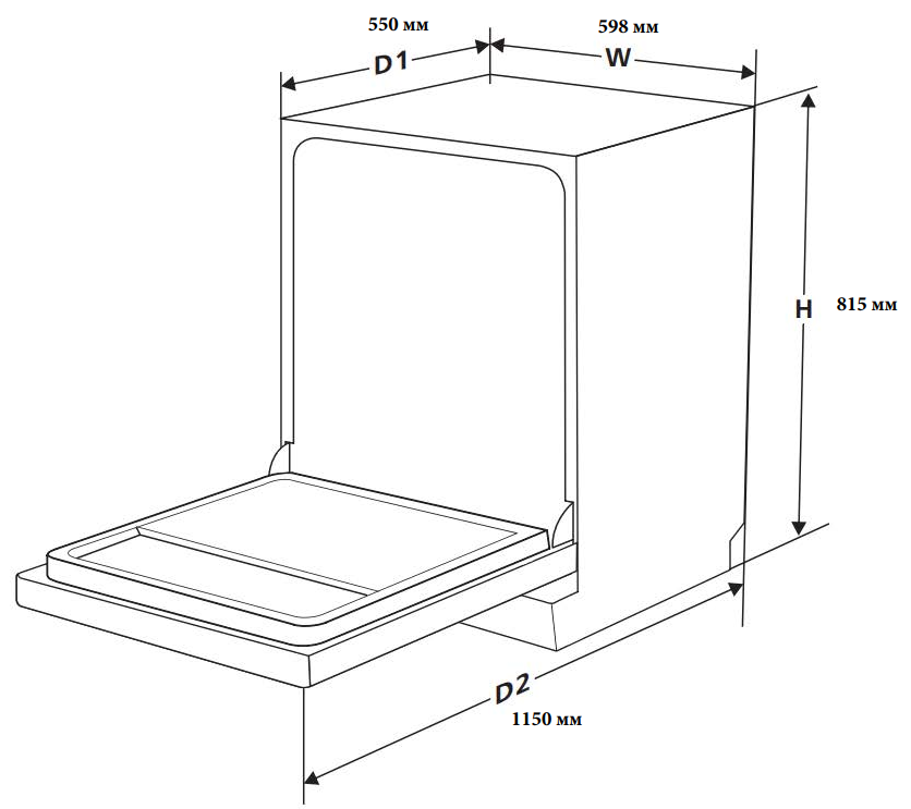 Посудомийна машина InterLine DWI 600 P1 - изображение 11