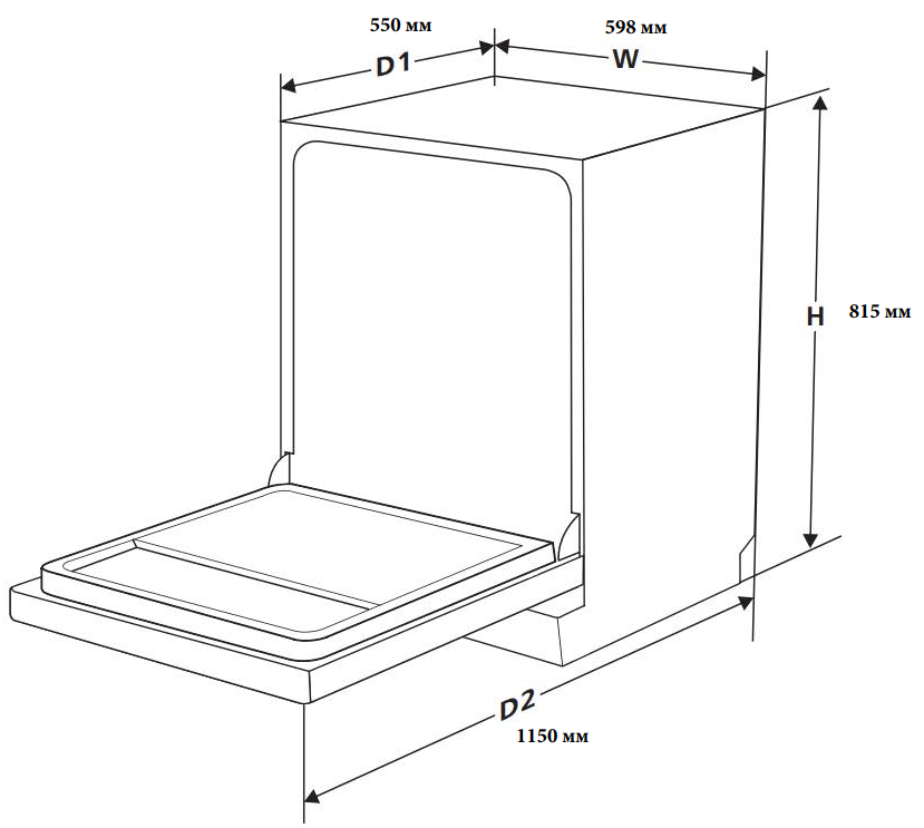 Посудомийна машина InterLine DWI 605 L - изображение 11