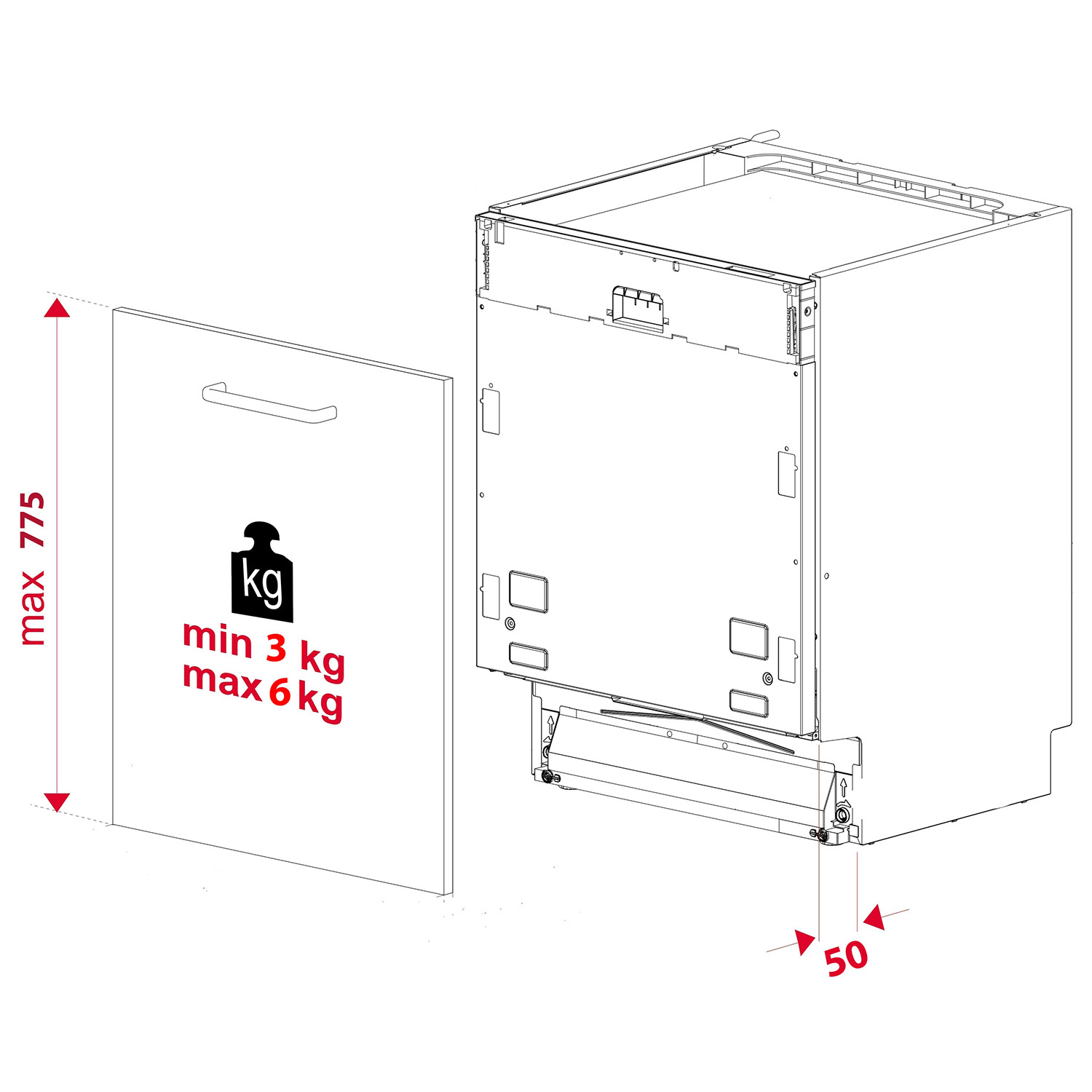 Посудомоечная машина InterLine DWI 940 DSH WA Sliding Door - изображение 18