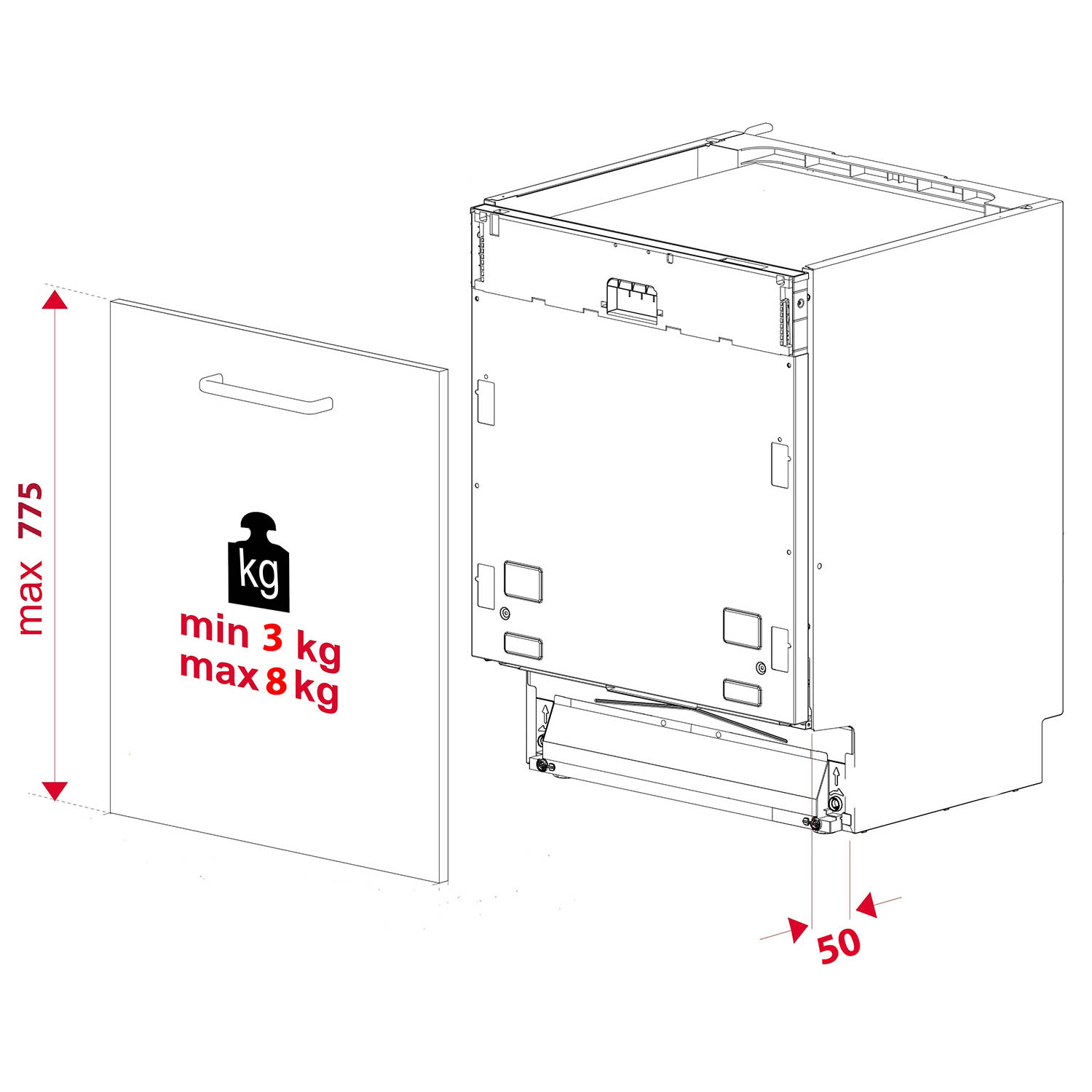 Посудомоечная машина InterLine DWI 964 DSH WA Sliding Door - изображение 19