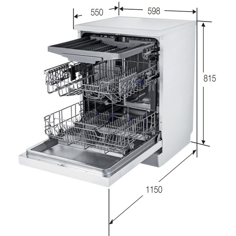 Посудомийна машина Samsung DW60M6050BB/WT - изображение 11