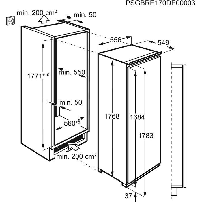 Морозильная камера AEG ABR81816NC - изображение 4