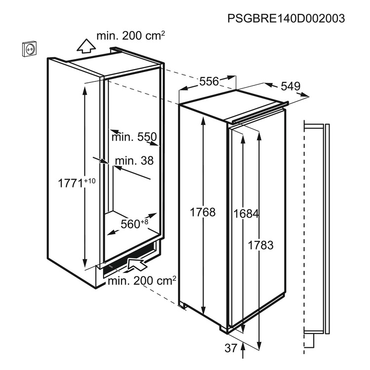 Морозильная камера AEG ABR818F6NC - изображение 2