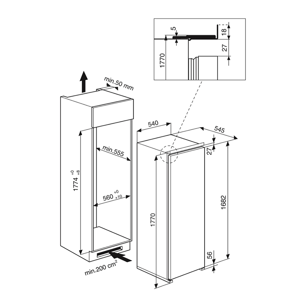 Морозильная камера Whirlpool AFB 1840 A+ - изображение 3