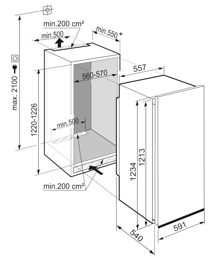 Холодильник Liebherr DRe 4101 Pure - изображение 11