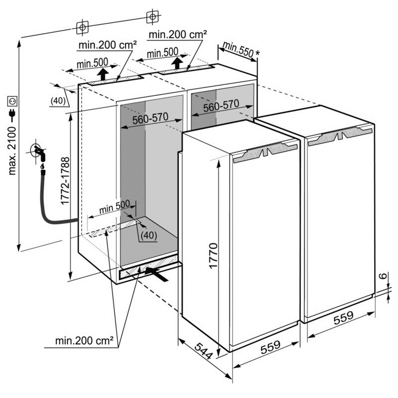 Холодильник Liebherr SBS 70I2 (IK 3520+SIGN 3524) - изображение 5