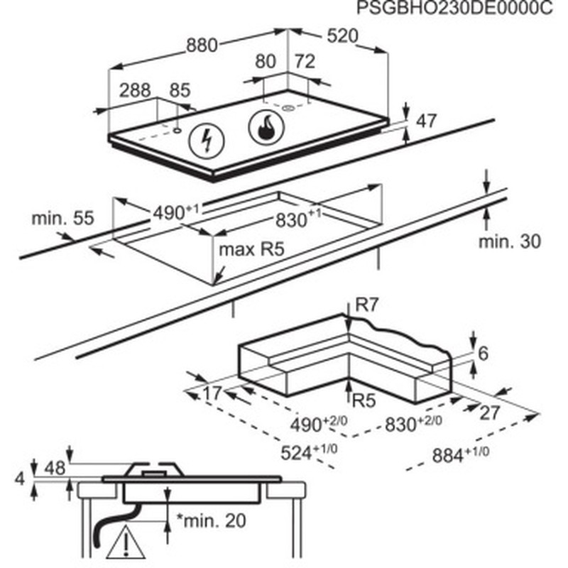 Варильна поверхня AEG HDB95623NB - изображение 8