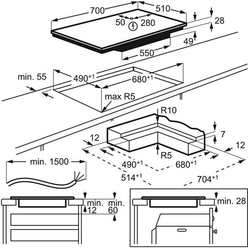 Варильна поверхня AEG IKE74471IB - изображение 10