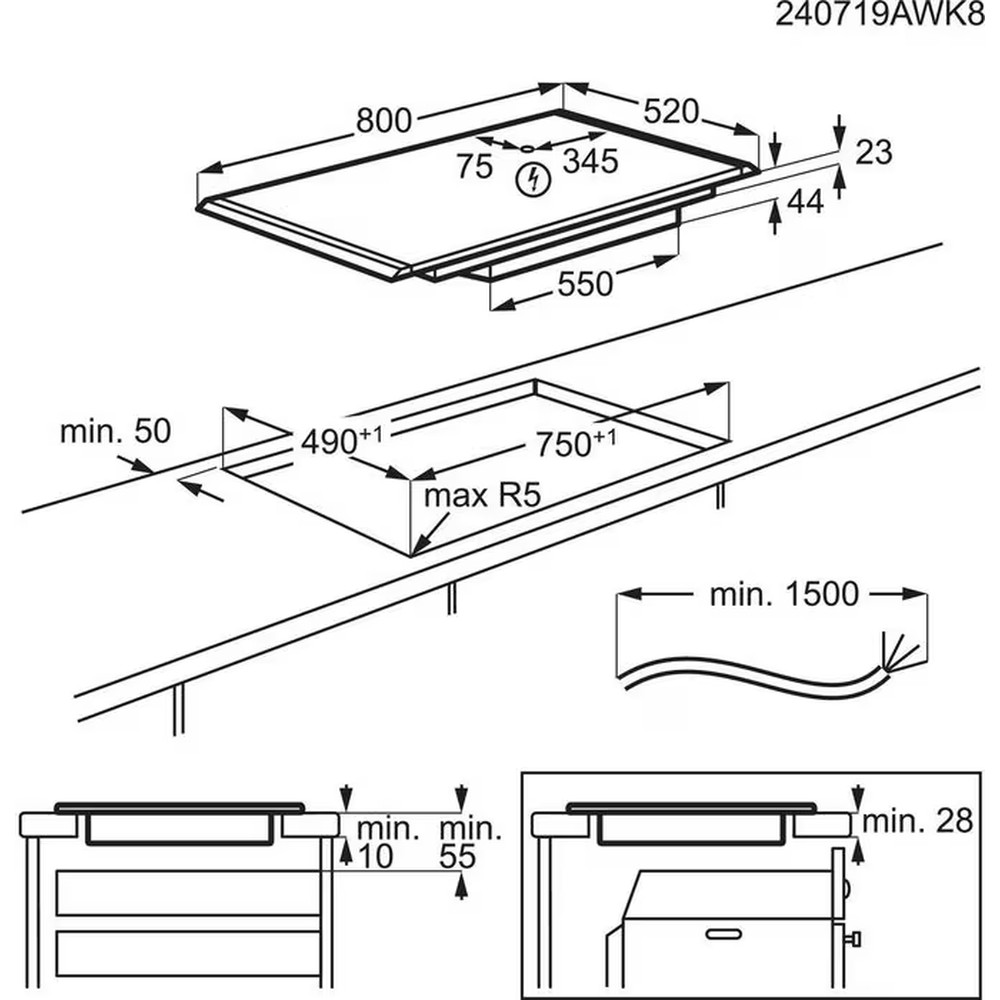 Варильна поверхня AEG NIK85M00AZ - изображение 6