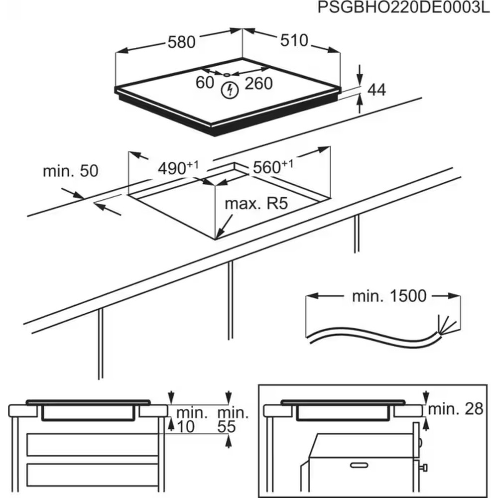 Варильна поверхня AEG TO64IC0FIT - изображение 6