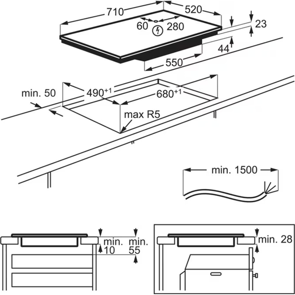 Варильна поверхня AEG TO74IB00FB - изображение 5