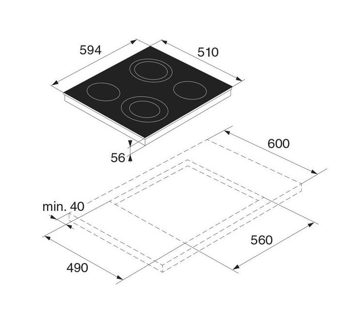 Варильна поверхня Asko HC1643G - изображение 3