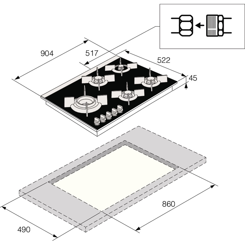Варильна поверхня Asko HG8953BGB1 - изображение 10