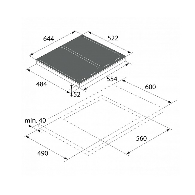 Варильна поверхня Asko HI1655G - изображение 3