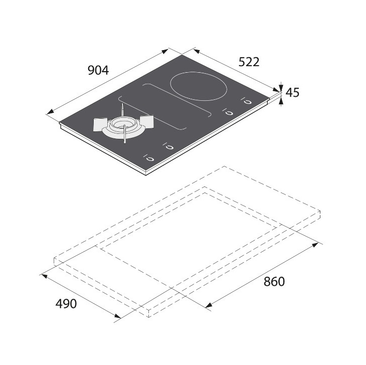 Варильна поверхня Asko HIG1944MB - изображение 5