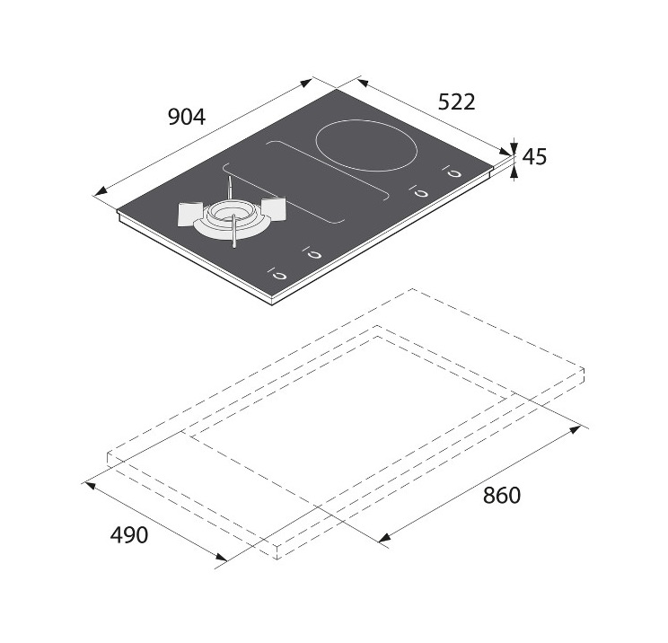 Варильна поверхня Asko HIG1944MF - изображение 5