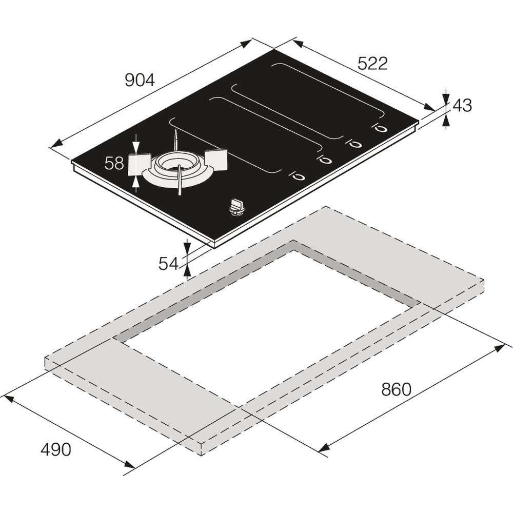 Варильна поверхня Asko HIG89524MGB1 - изображение 9