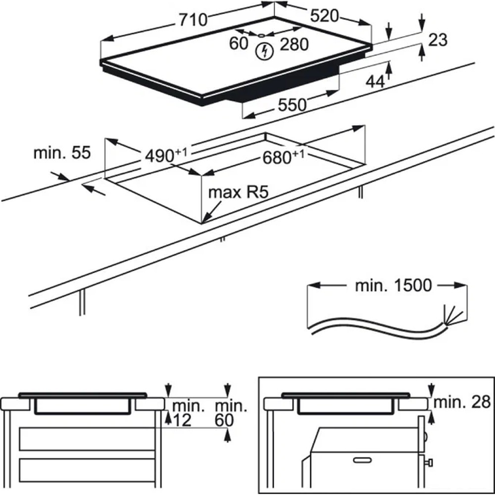 Варильна поверхня Electrolux EIV734 - изображение 7