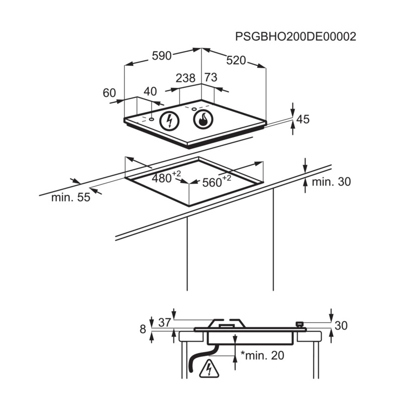 Варильна поверхня Electrolux GME363NV - изображение 8