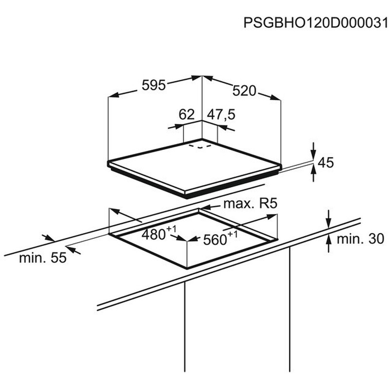 Варильна поверхня Electrolux KGG6456K - изображение 10