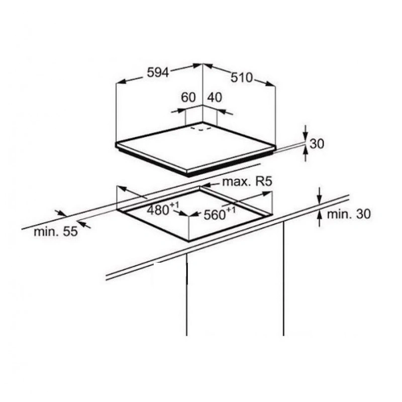 Варочная поверхность Electrolux KGM64311X - изображение 6