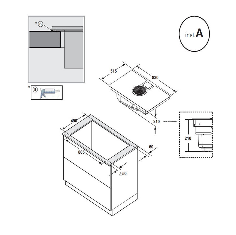 Варильна поверхня Elica NIKOLATESLA BL/F/83 - изображение 9