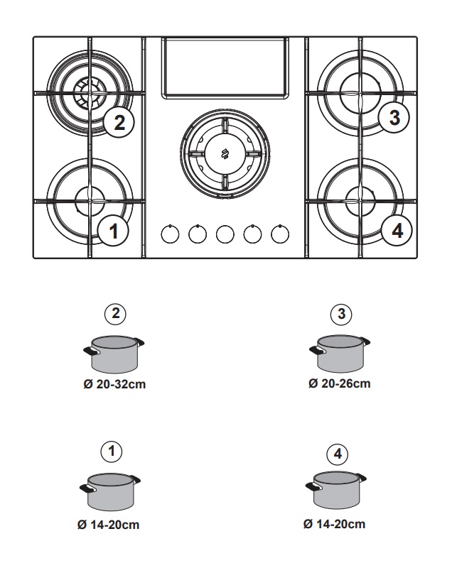 Варильна поверхня Elica NIKOLATESLA FLAME BL/A/88 - изображение 5