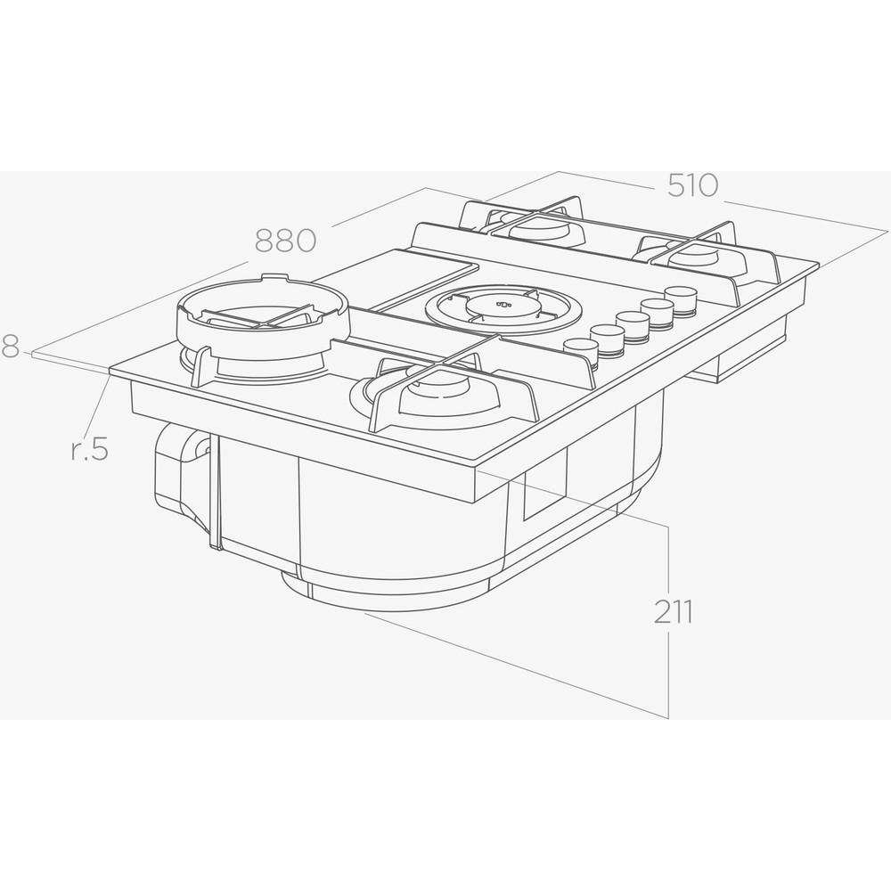 Варочная поверхность Elica NIKOLATESLA FLAME EVO GR/A/88 - изображение 14
