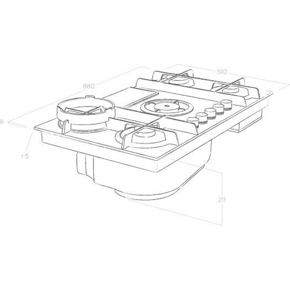 Варильна поверхня Elica NIKOLATESLA FLAME GR/F/88 - изображение 10