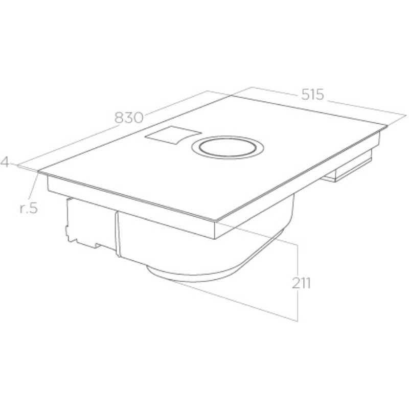 Варильна поверхня Elica NIKOLATESLA SWITCH GLOW BL/A/83 - изображение 5