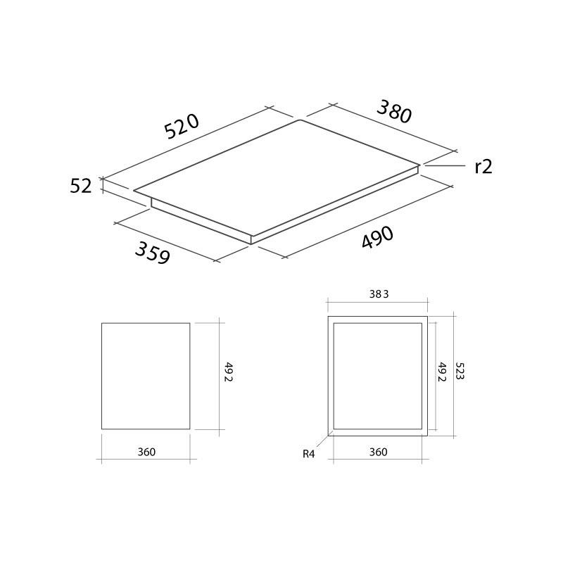 Варильна поверхня Falmec Domino 38 Full Power - изображение 4