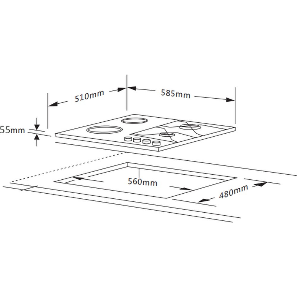 Варочная поверхность InterLine HCV 560 KGF BA - изображение 8