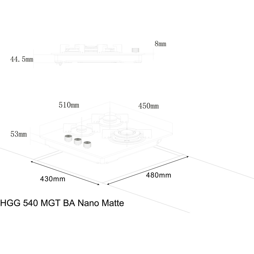 Варильна поверхня InterLine HGG 540 MGT BA Nano Matte - изображение 15
