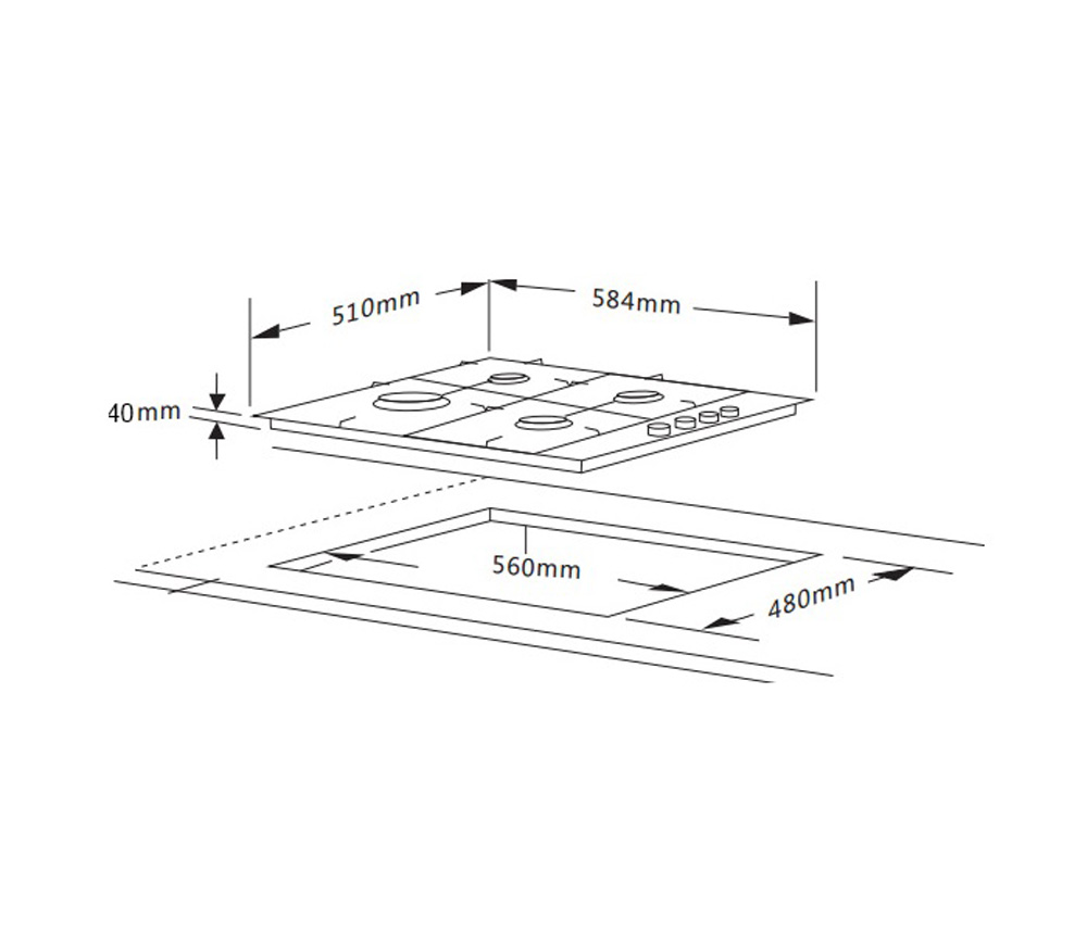Варильна поверхня InterLine HGG 762 RGT BA - изображение 8