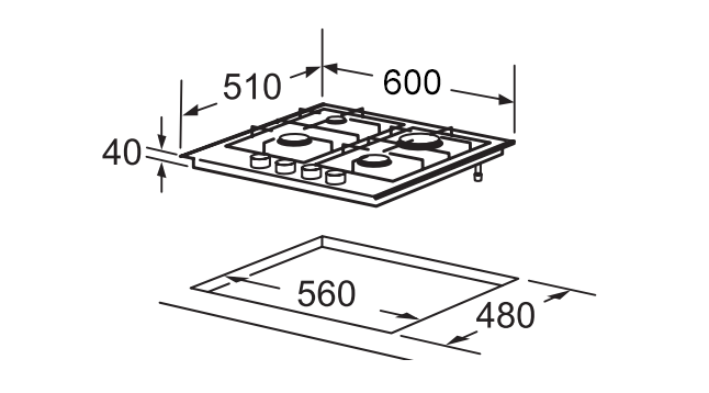 Варильна поверхня InterLine HGG 763 FGT BM - изображение 8