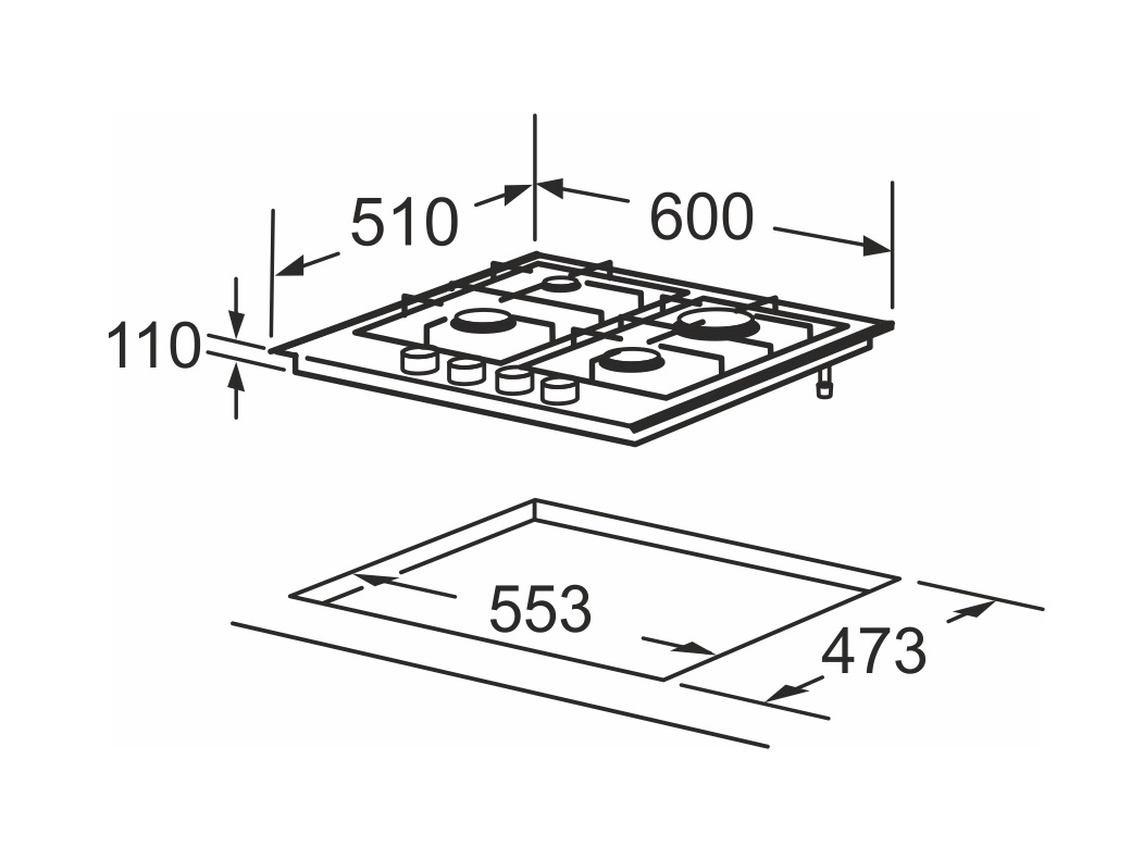 Варильна поверхня InterLine HGG 763 FGT WM - изображение 7