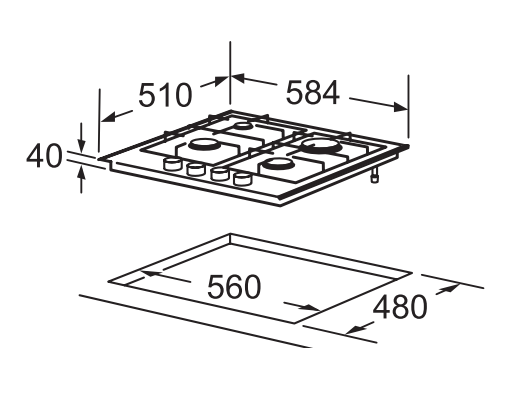 Варочная поверхность InterLine HGG 764 FGT BA - изображение 8