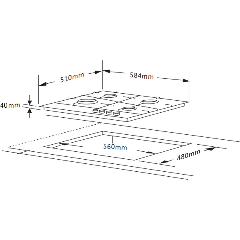 Варильна поверхня InterLine HGG 964 FGT BH Nano Matte - изображение 15