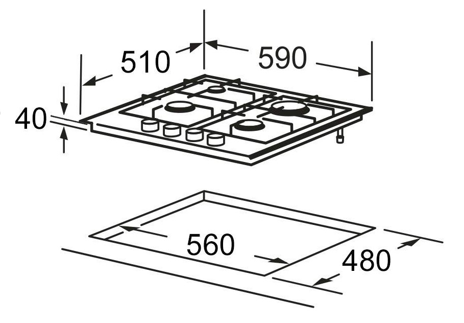 Варочная поверхность InterLine HGS 563 FGK XM - изображение 6