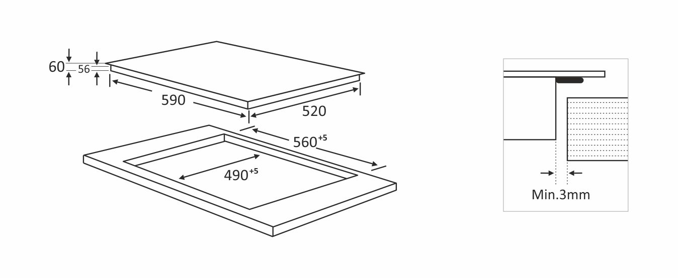 Варочная поверхность InterLine HIV 569 SIZ BA - изображение 8