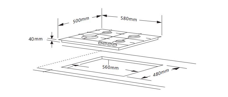Варильна поверхня InterLine VGN 463 FGK XA - изображение 8