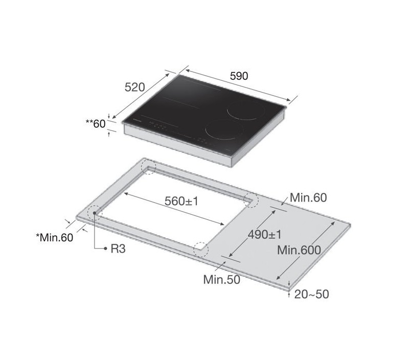 Варильна поверхня Samsung NZ64R3747BK/WT - изображение 10