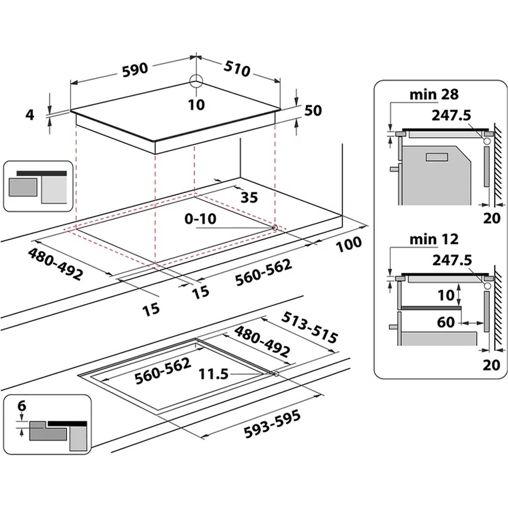 Варочная поверхность Whirlpool WLB4060CPNE - изображение 6