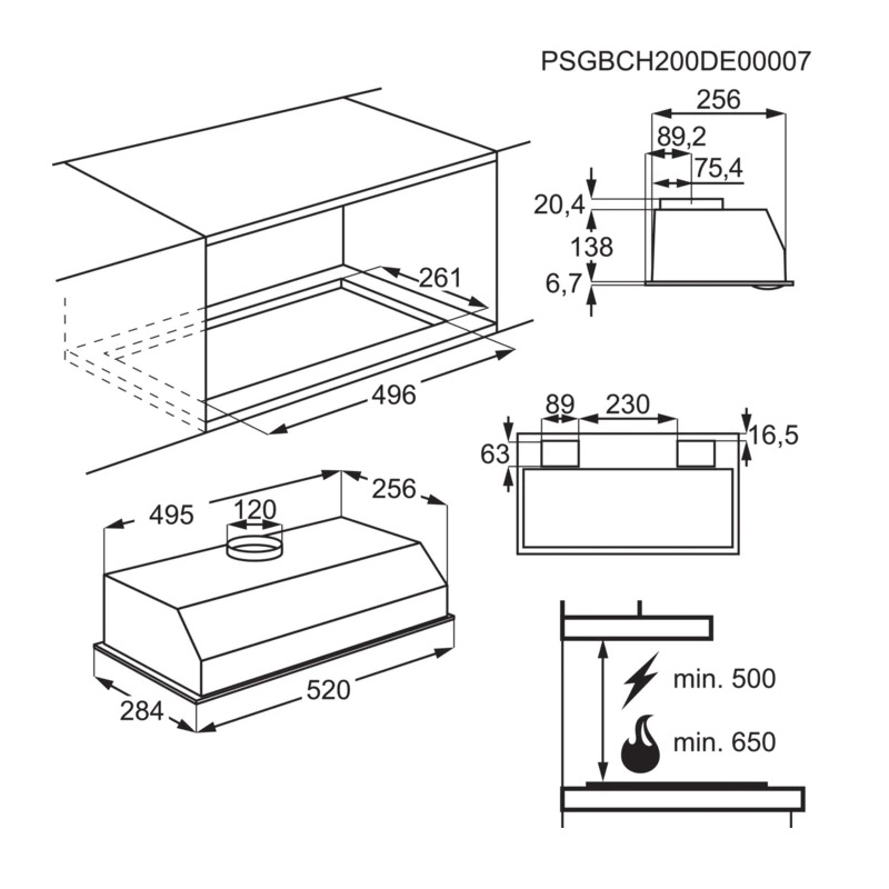 Вытяжка AEG DGB1522S - изображение 6
