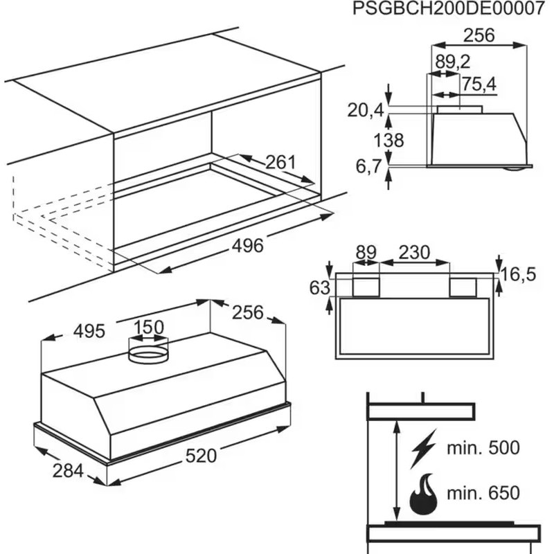 Вытяжка AEG DGB3523S - изображение 5
