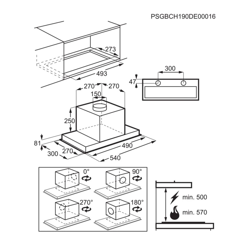 Витяжка AEG DGE5661HM - изображение 7