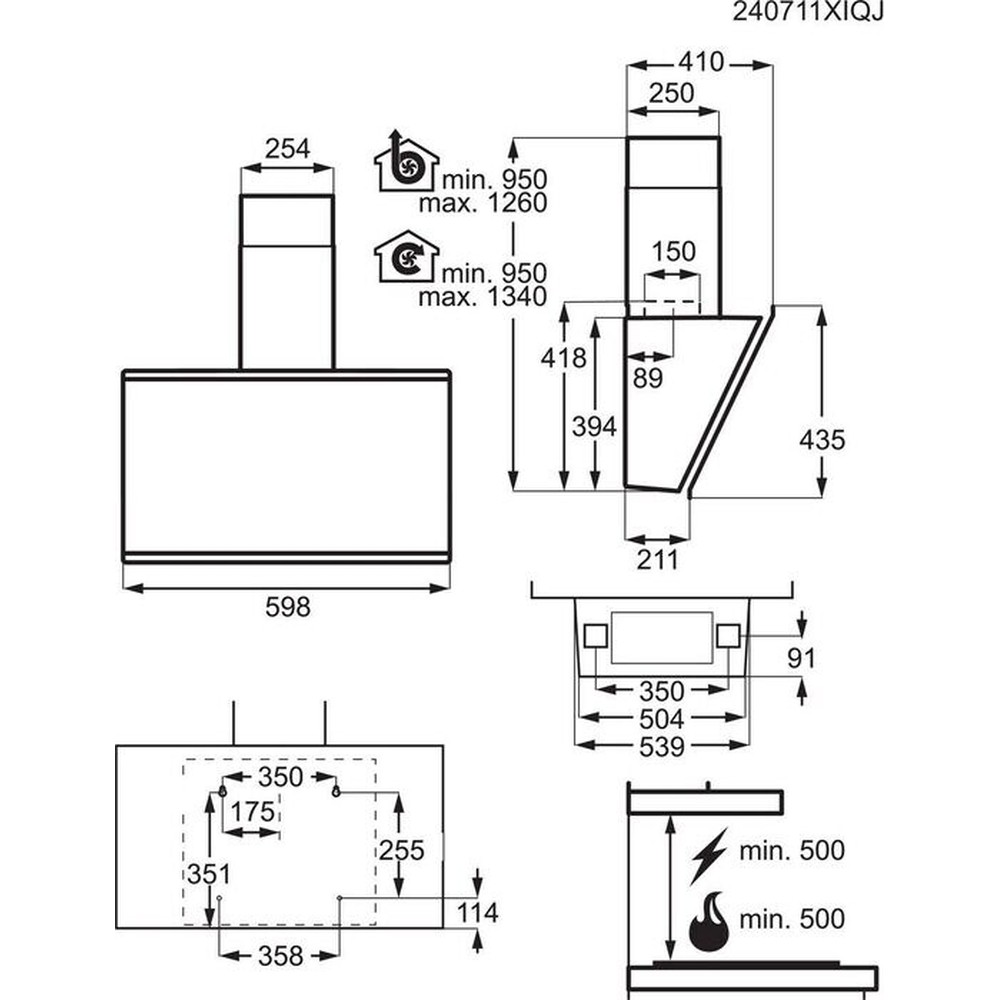 Витяжка AEG DGV77D61SB Hob2Hood - изображение 8