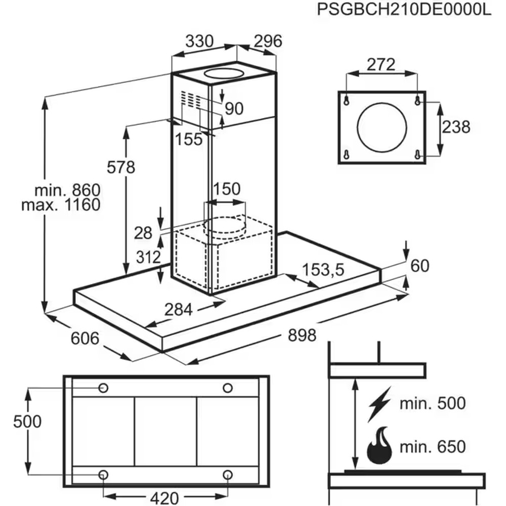 Витяжка AEG DIE5961HG - изображение 7